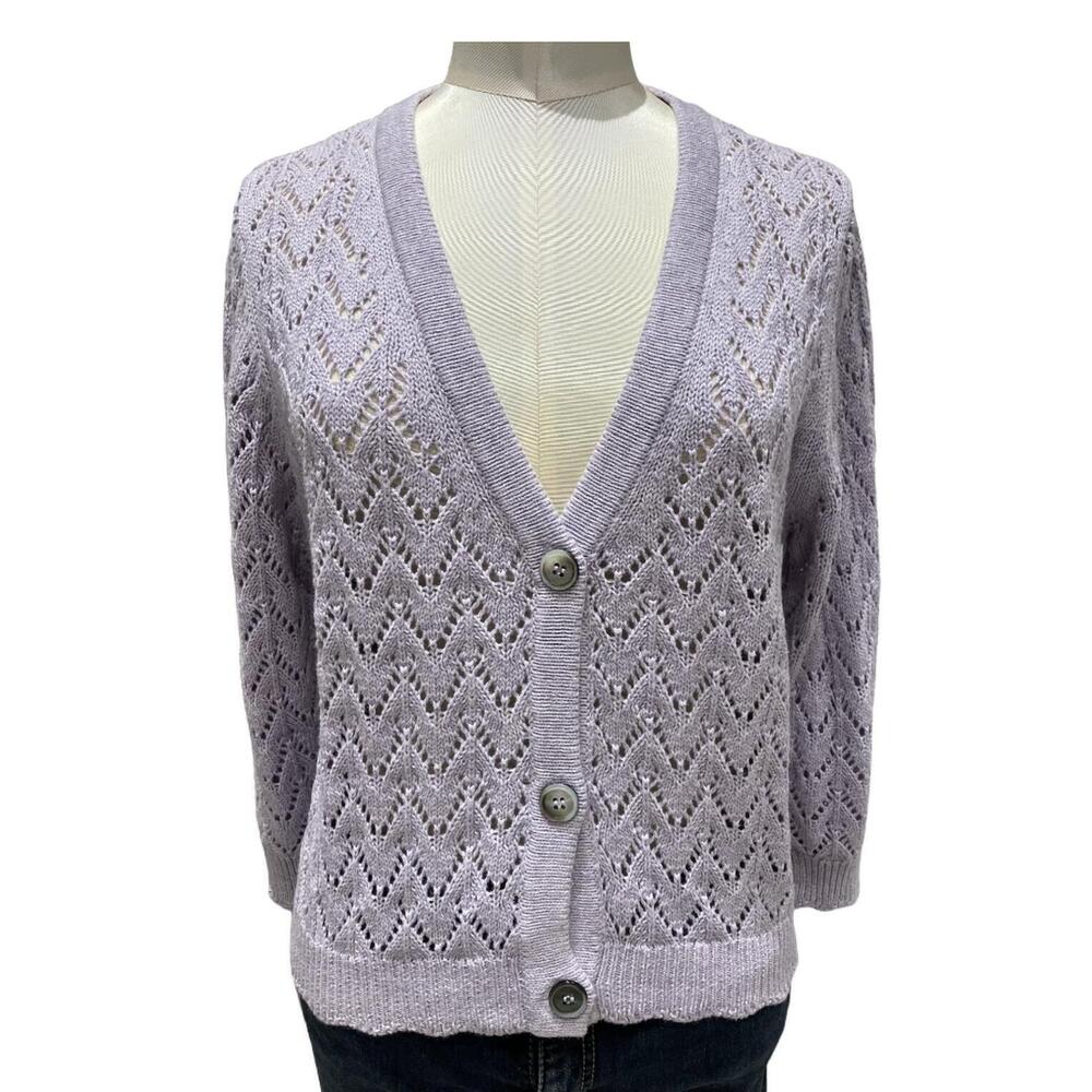NEW &ISLA talia cardigan in lavendar